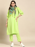 Thumbnail for Sangria Women Kurta with Trousers & Dupatta - Distacart