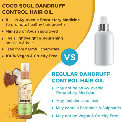 Coco Soul Hair Oil Dandruff Control - Distacart