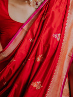 Thumbnail for Kalini Floral Woven Design Zari Banarasi Saree - Distacart