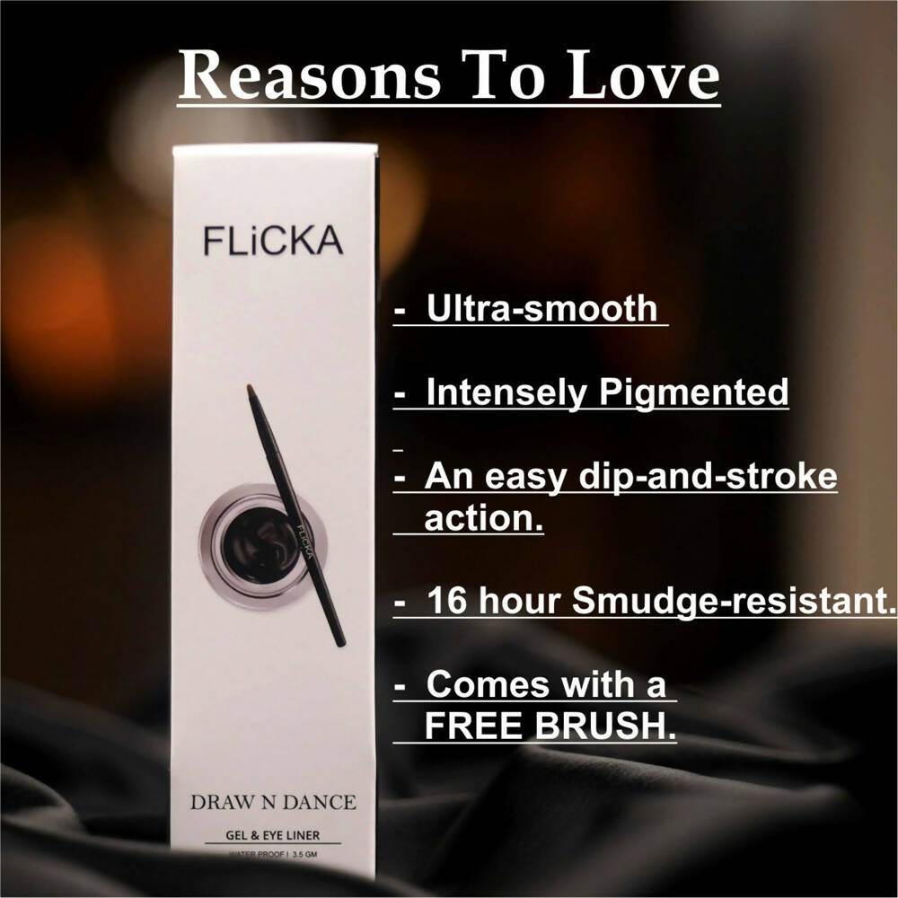 Flicka Draw N Dance Gel Eyeliner - Distacart