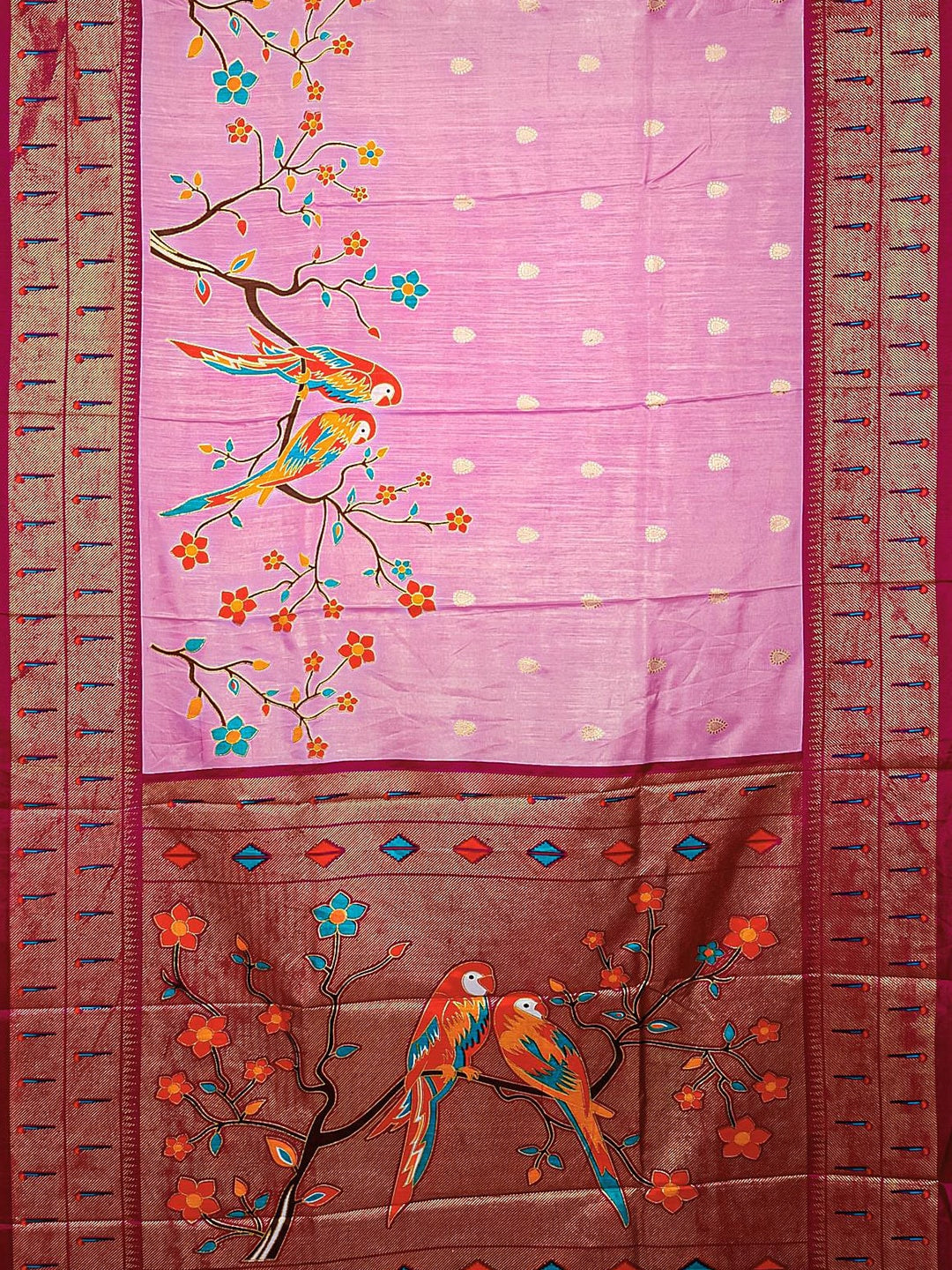 Kalamandir Floral Woven Design Zari Saree - Distacart