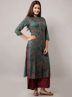 Thumbnail for Kalini Women Floral Printed Panelled Kurta with Palazzos - Distacart