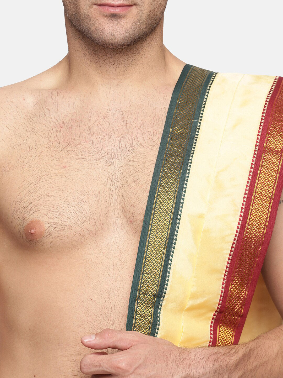 Sethukrishna Men Beige Solid Dhotis - Distacart