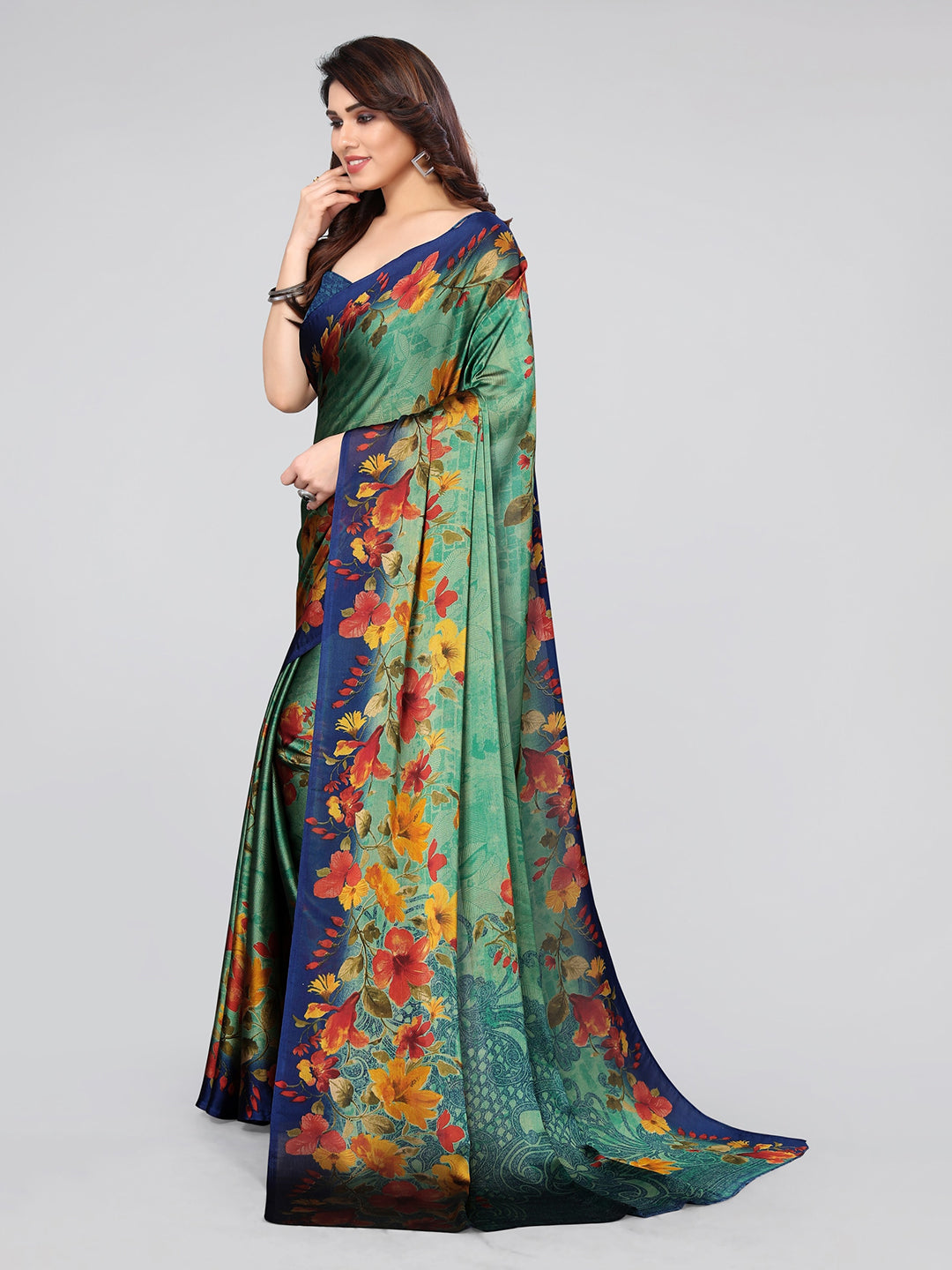 Kalini Floral Saree - Distacart