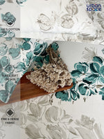 Thumbnail for URBAN SPACE Serene White & Blue Printed 200 TC Pure Cotton Bedsheet & Pillow Covers - Distacart