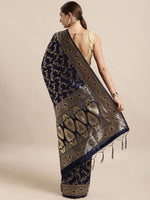 Thumbnail for Sangria Woven Design Zari Sarees - Distacart
