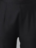 Thumbnail for Khushal K Women Black Solid Kurta with Palazzos & Dupatta - Distacart