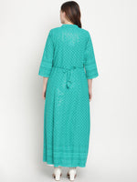 Thumbnail for Kalini Chikankari Embroidered Pure Cotton Anarkali Kurta - Distacart