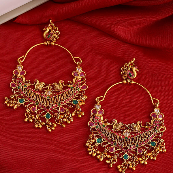 Shoshaa Gold-Plated Handcrafted Contemporary Chandbalis - Distacart