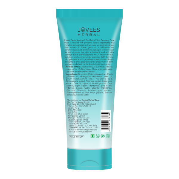 Jovees Bio-Retinol Revita Ageing Face Mask - Distacart