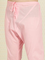 Thumbnail for House of Pataudi Embroidered Regular Sequinned Rozana Kurta with Pyjamas - Distacart