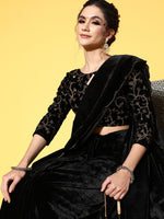 Thumbnail for Mitera Solid Saree with Embroidered border - Distacart