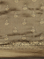 Thumbnail for Saree Mall Black & Gold-Toned Ethnic Motifs Zari Silk Blend Banarasi Saree - Distacart