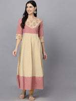 Thumbnail for HERE&NOW Women Ethnic Motifs Printed Anarkali Kurta - Distacart