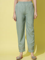 Thumbnail for Kalini Ethnic Motifs Yoke Design Thread Work Kurta with Trousers & With Dupatta - Distacart