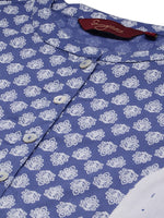 Thumbnail for Sangria Women White Ethnic Motifs Printed Panelled Pure Cotton Kurta with Trousers - Distacart