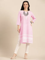 Thumbnail for Sangria Women Ethnic Motifs Embroidered Kurta - Distacart