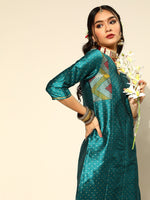 Thumbnail for Sangria Geometric Polyester Kurta Set - Distacart