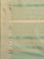 Thumbnail for Kalini Green & Golden Solid Woven Design Saree - Distacart