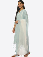 Thumbnail for Biba Women V-Neck Kurta & Trousers With Dupatta - Distacart