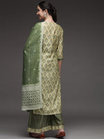 Thumbnail for Kalini Floral Printed Kurta with Palazzos & Dupatta - Distacart