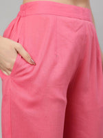 Thumbnail for Aks Floral Printed Regular Pure Cotton Kurta With Trousers - Distacart