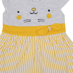 Thumbnail for NammaBaby Baby Girl's A-Line Mini Frock Dress - Yellow 120 - Distacart