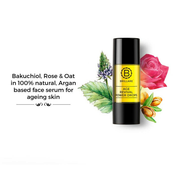 Brillare Age Revival Power Drops Natural Face Serum - Distacart