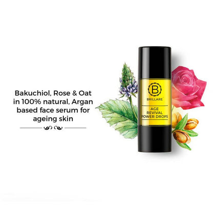 Brillare Age Revival Power Drops Natural Face Serum - Distacart