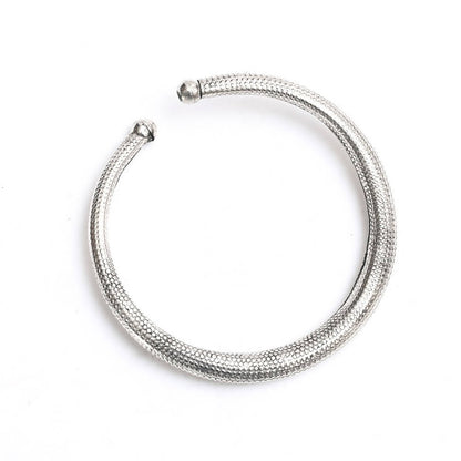 Mominos Fashion Kamal Johar Oxidised Silver Anklets