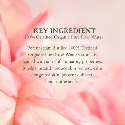 Lotus Organics+ 100% Pure Rose Floral Water - Distacart