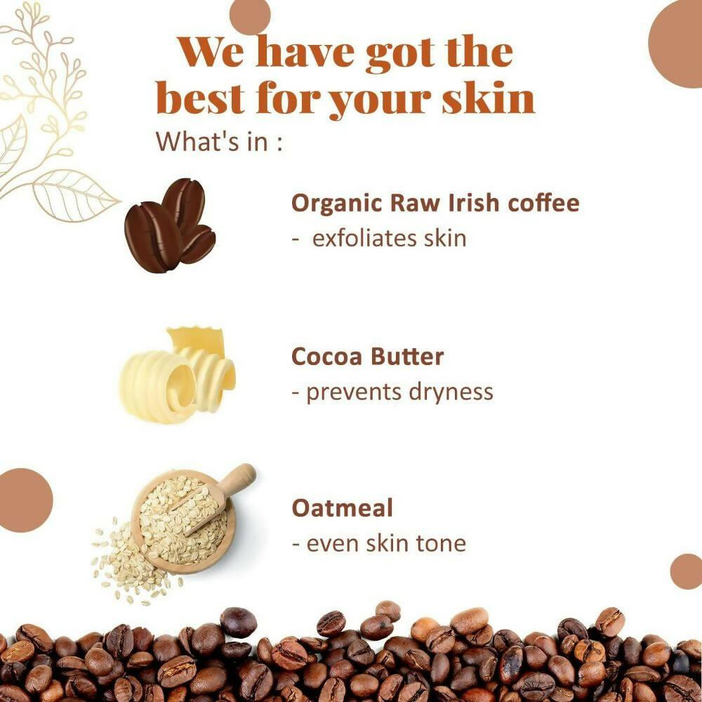 NutriGlow NATURAL'S Raw Irish Coffee Face & Body Scrub - Distacart