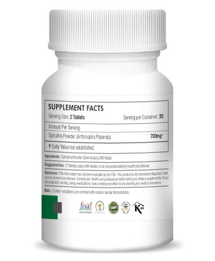 H&C Herbal Spirulina Tablets - Distacart