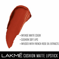 Thumbnail for Lakme Cushion Matte Lipstick - Red Orchid