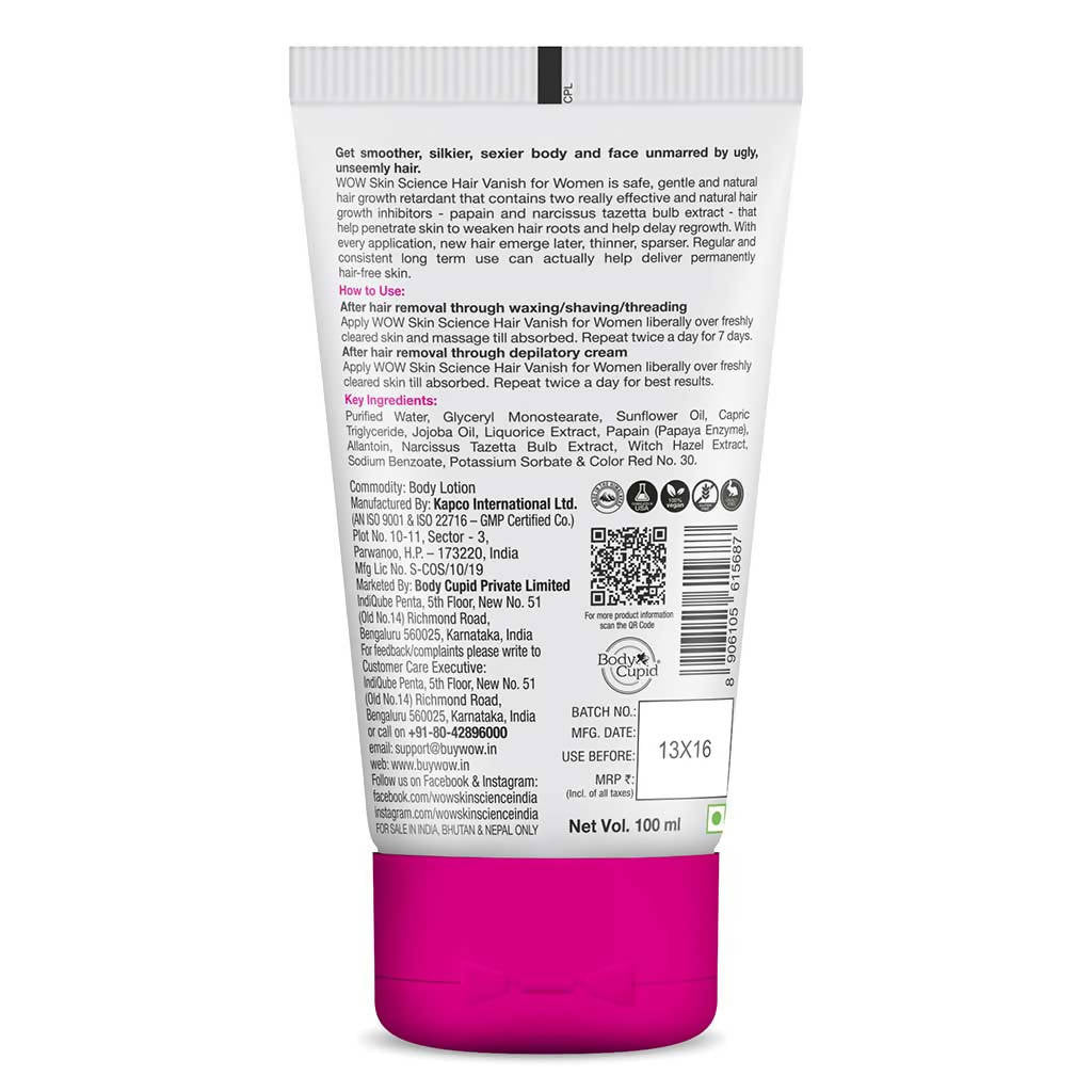 Wow Skin Science Hair Vanish For Women