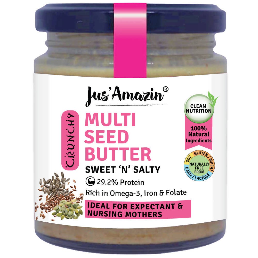Jus Amazin Multi seed Butter Sweet N Salty - Distacart