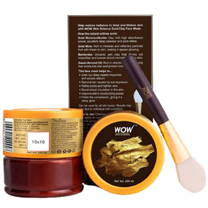Wow Skin Science Gold Clay Face Mask Ingredients