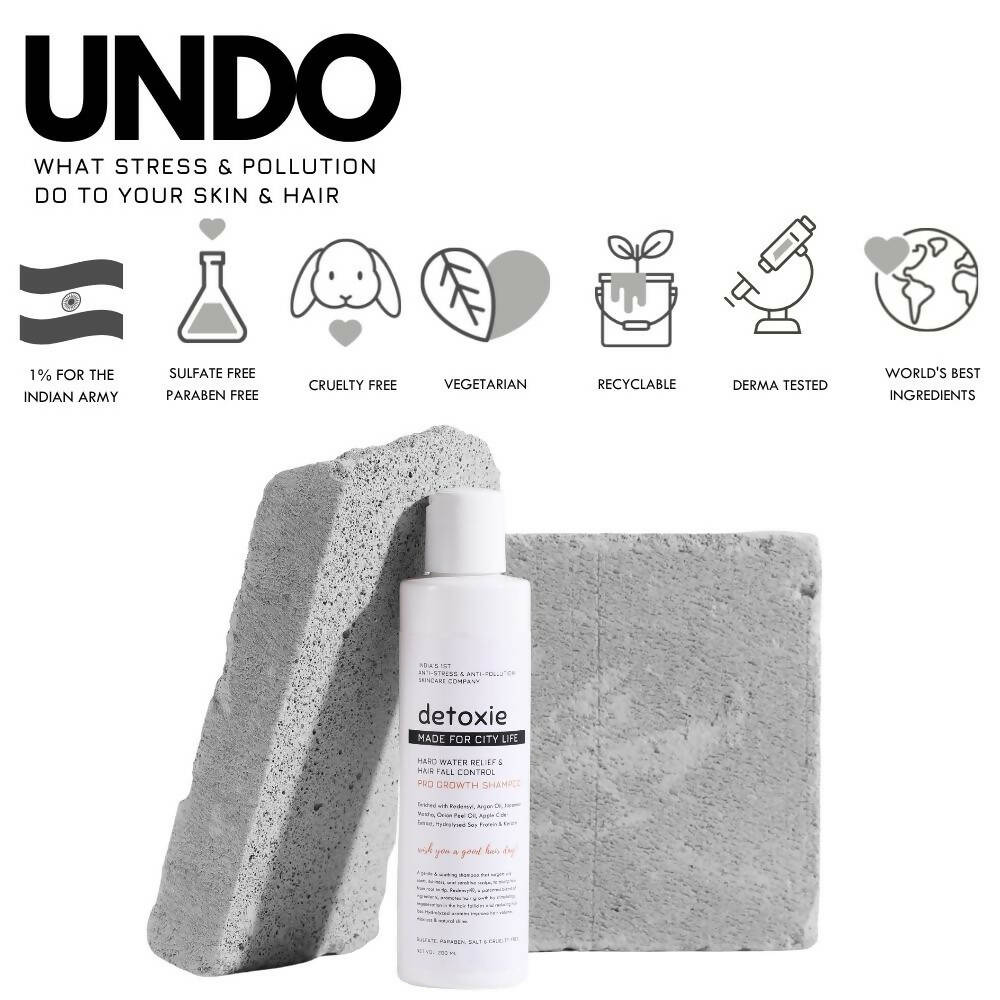 Detoxie Hard Water Relief & Hair Fall Control Pro Growth Shampoo - Distacart