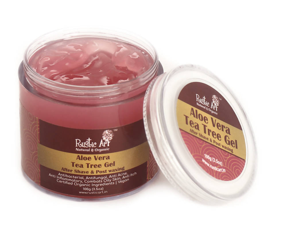 Rustic Art Tea Tree Gel After Shave & Post Waxing - Distacart