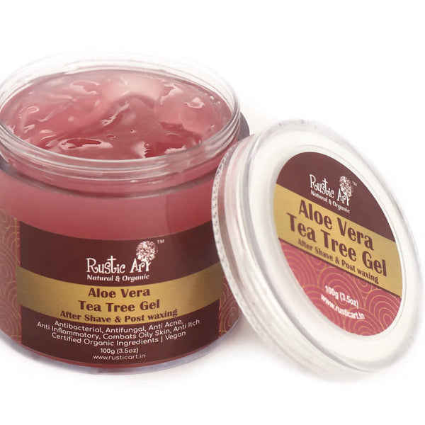 Rustic Art Tea Tree Gel After Shave & Post Waxing - Distacart