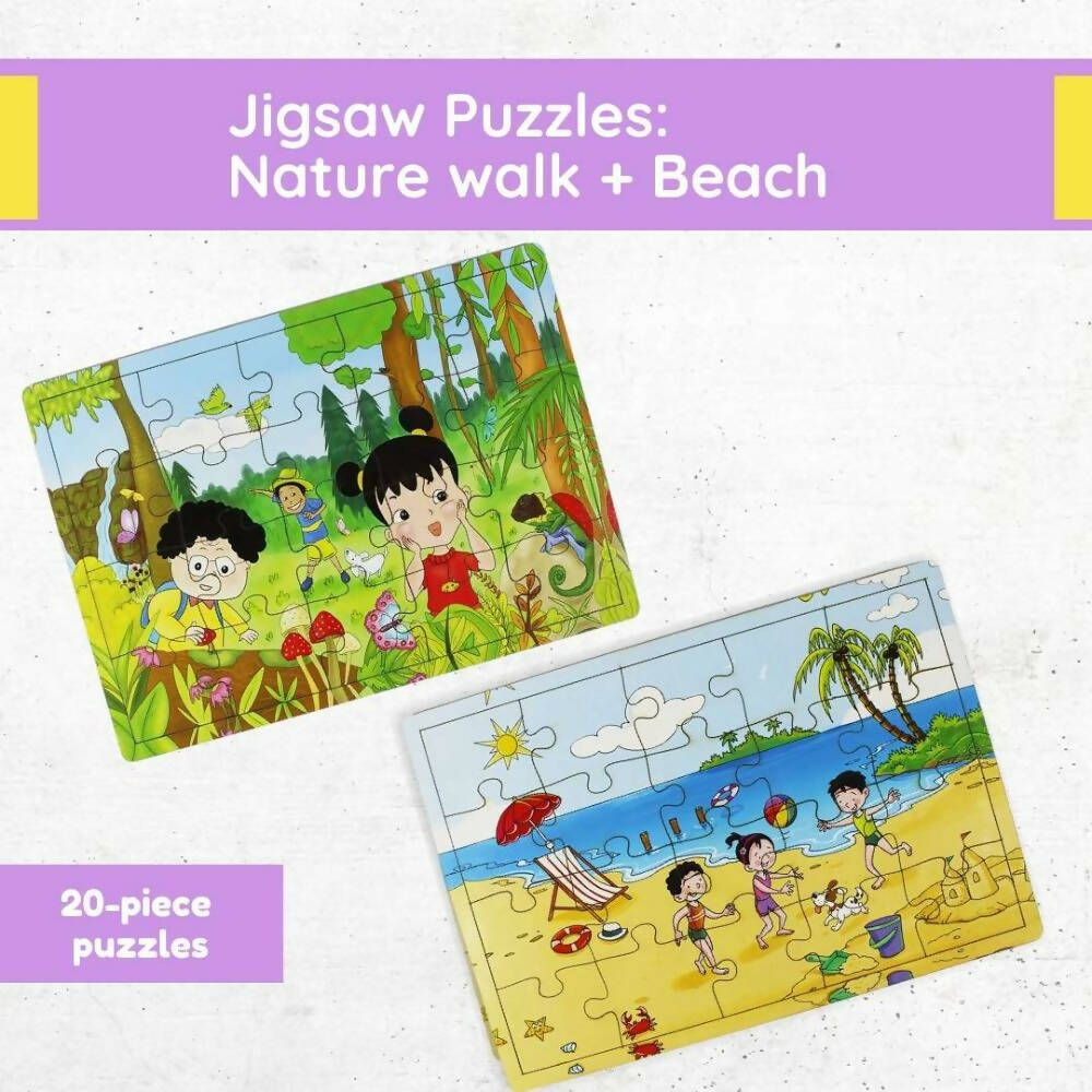Matoyi Jigsaw Puzzles Combo – Beach And Nature - Distacart
