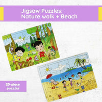 Thumbnail for Matoyi Jigsaw Puzzles Combo – Beach And Nature - Distacart