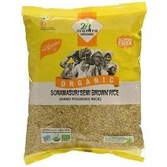 24 Mantra Organic Sonamasuri Raw Semi Brown Rice