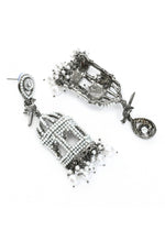 Thumbnail for Mominos Fashion Johar Kamal Silver Color Bird Nest Earrings With Pearls - Distacart