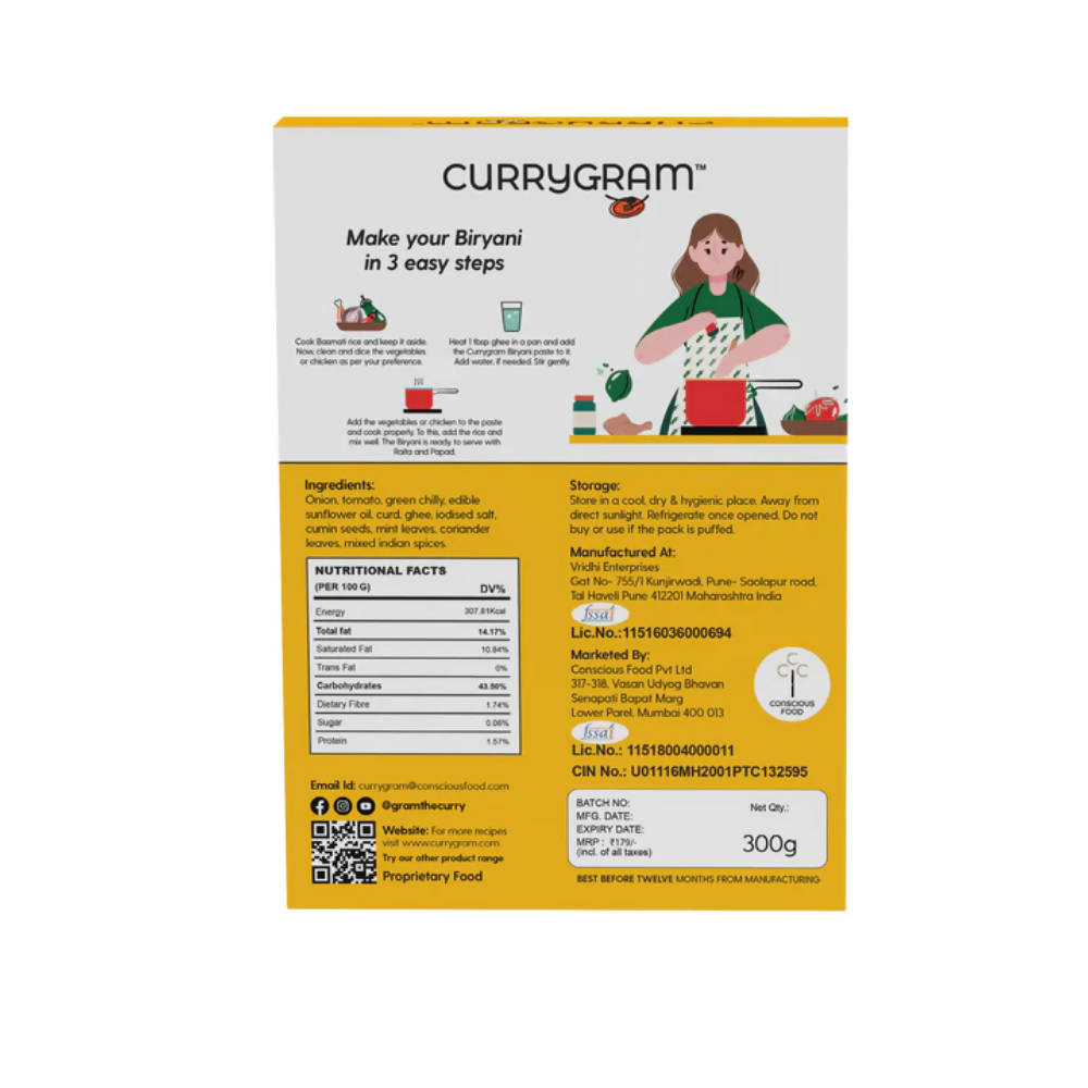 Currygram Biryani paste