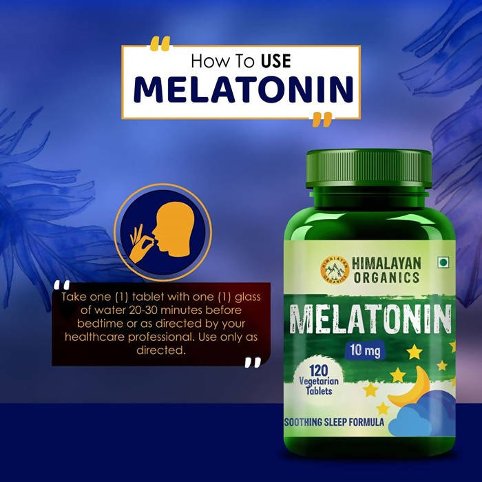 Himalayan Organics Melatonin 10 mg, Soothing Sleep Formul