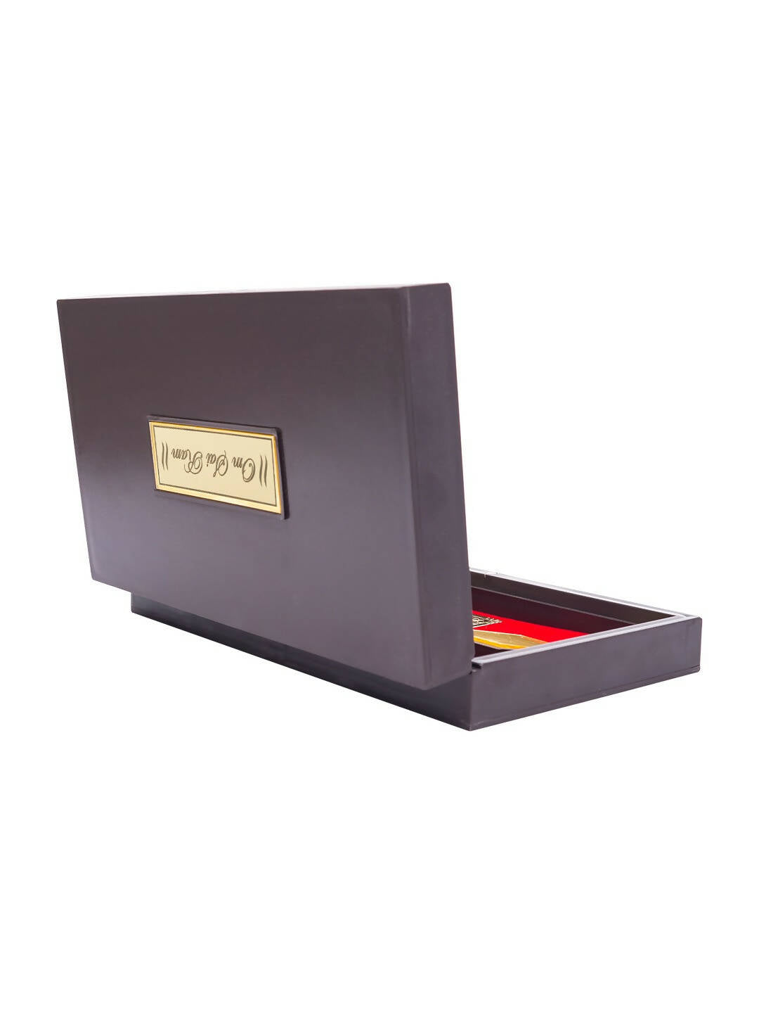 Golden Peacock Brown & Blue 24 CT Gold Foil Wooden Sri Sai Baba Pooja Box - Distacart