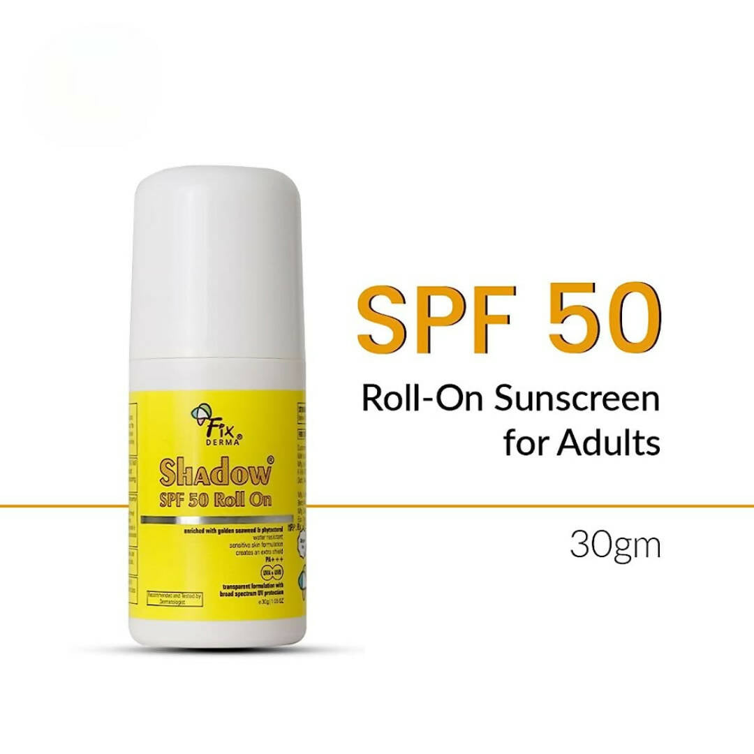 Fixderma Shadow SPF 50 Roll On Sunscreen For Adults - Distacart