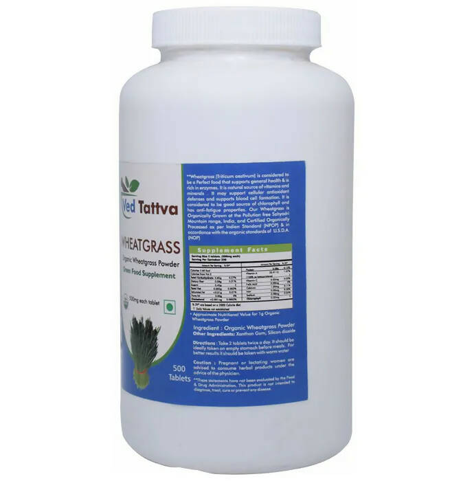Ved Tattva Wheatgrass Tablets - Distacart
