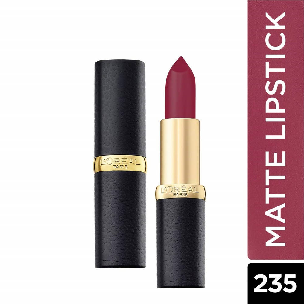 L'Oreal Paris Color Riche Moist Matte Lipstick - 235 Plum Mannequin - Distacart